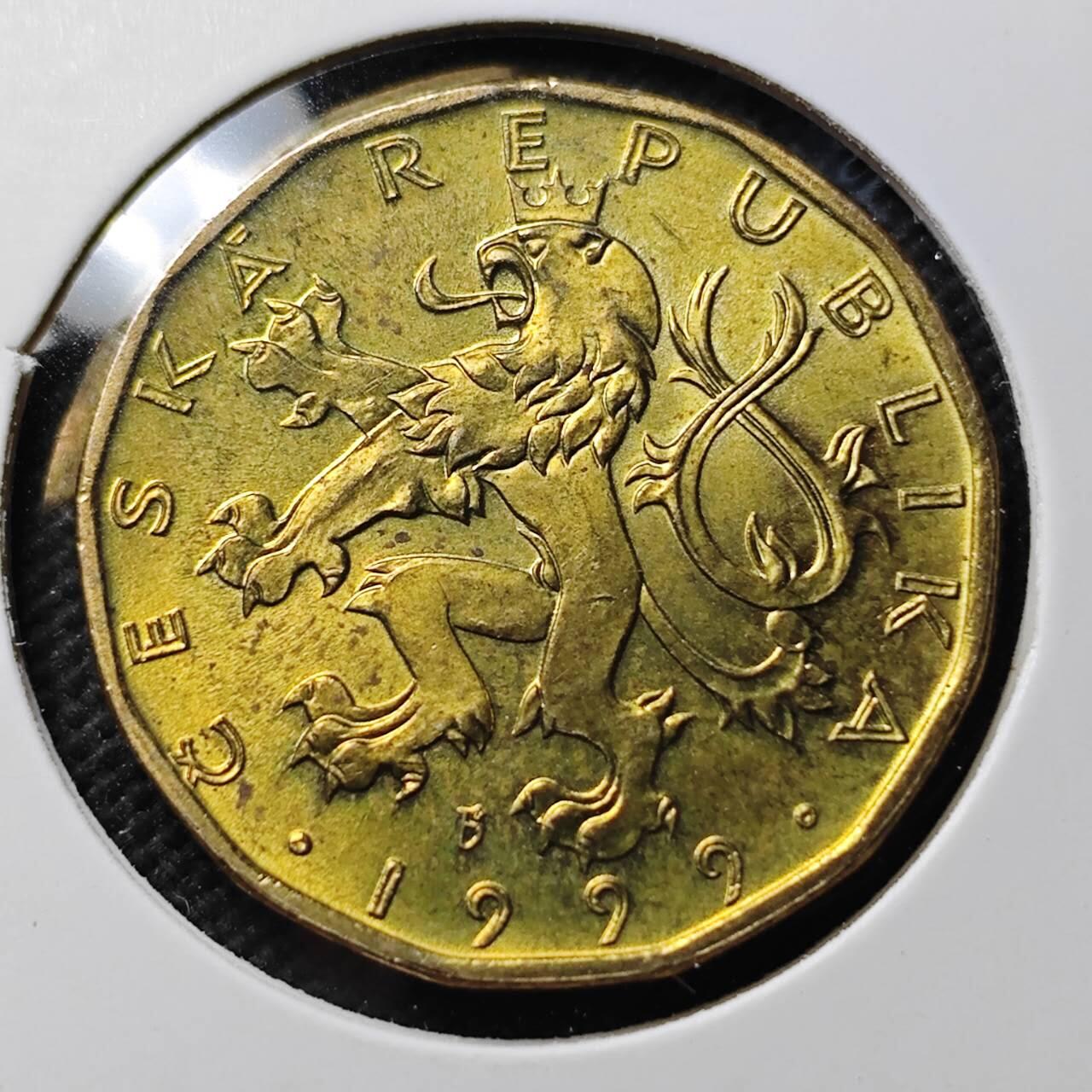 KK钱币收藏小铺  第389期  2月预留时间 周末发货  捷克20克朗 好品