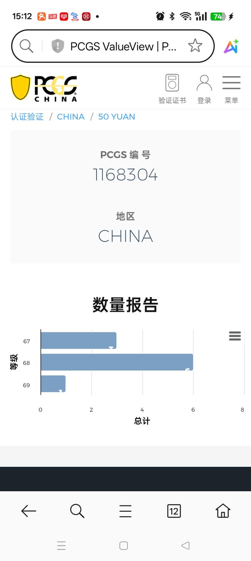 易卡拍卖第73期 中国商界。（北京精品地方小盘卡。）。PCGS评级69分。（唯一冠军分）（到目前为止，共出评10枚：69分1枚，68分6枚，67分3枚）如图所示！