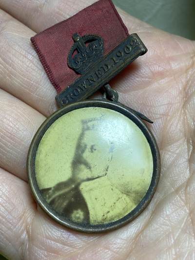 2026年第十五场(总第一百八十四场）外国好品散币场(免佣金) - 原光英国🇬🇧1902年徽章(爱德华七世加冕年，肖像画纪念章)