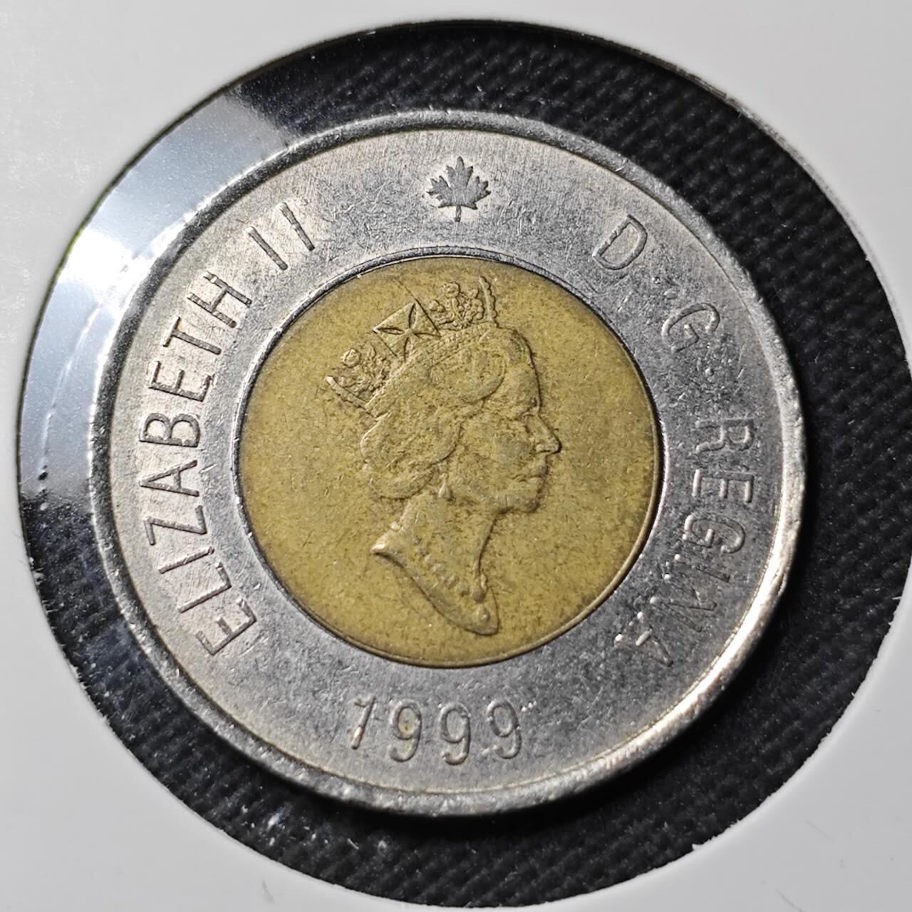 KK钱币收藏小铺  第389期  2月预留时间 周末发货  加拿大2元纪念币