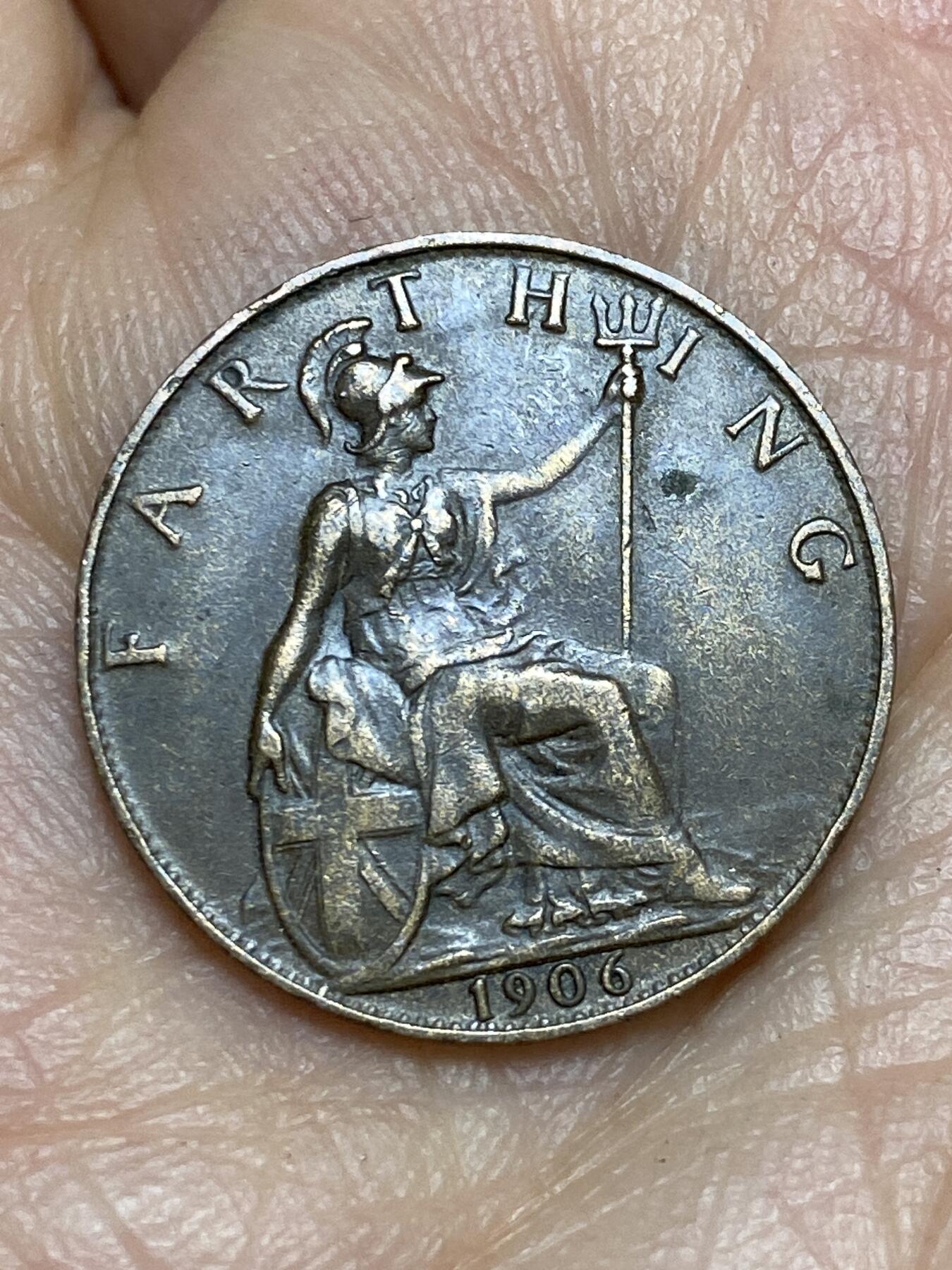 2026年第十五场(总第一百八十四场）外国好品散币场(免佣金) 好品–英国🇬🇧1906年1法新(爱德华七世时期)