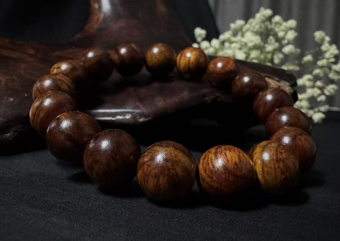 零元拍：海南黄花梨手串12MM