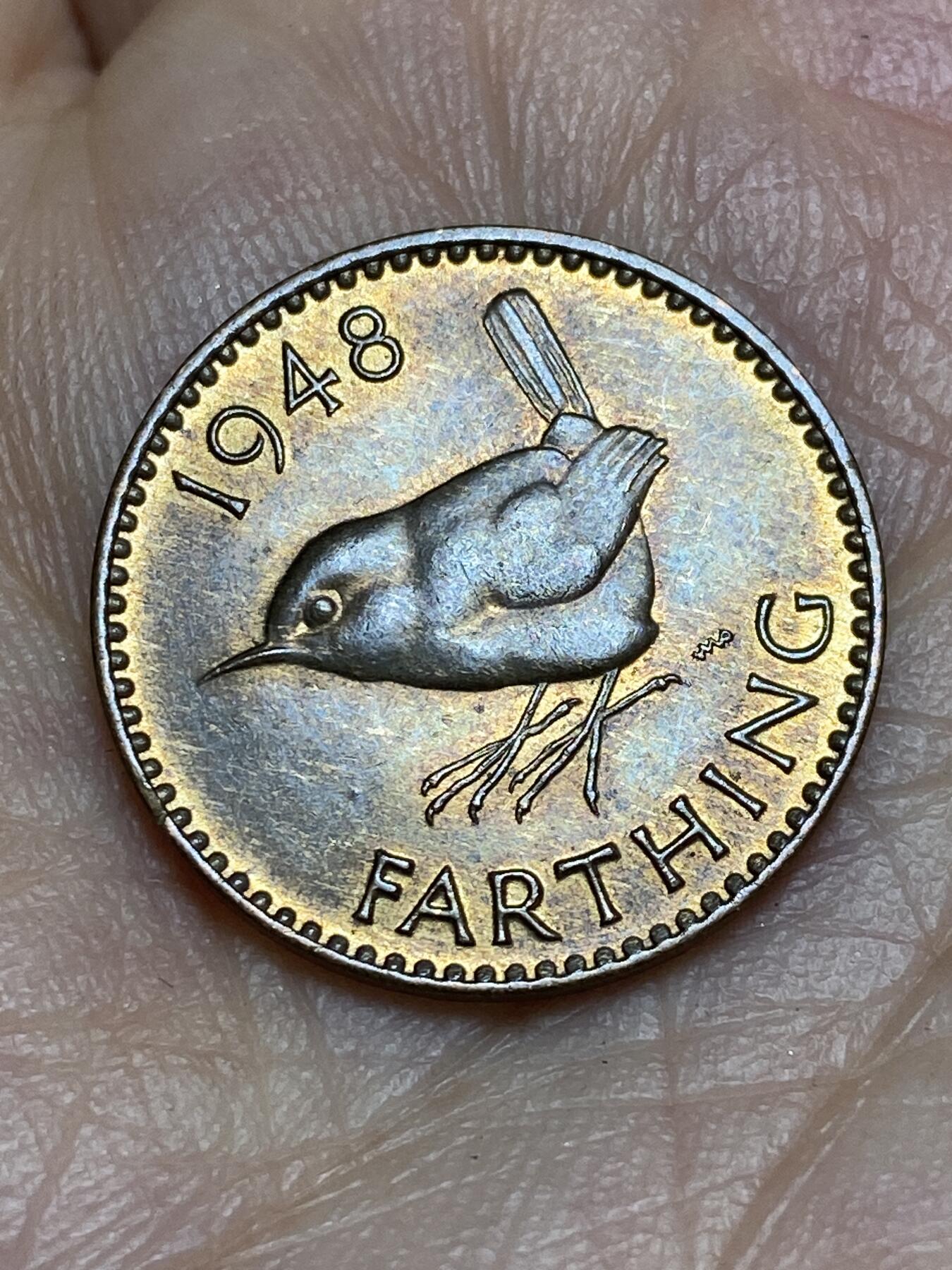 2026年第十五场(总第一百八十四场）外国好品散币场(免佣金) 带光好品–英国🇬🇧1948年1法新(乔治六世第一版，关门年)