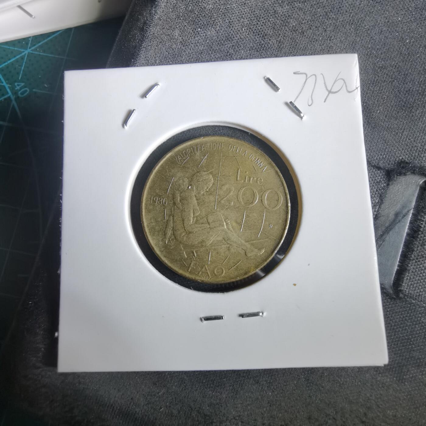 沼泽如烟--第973场 意大利1980年200里拉FAO