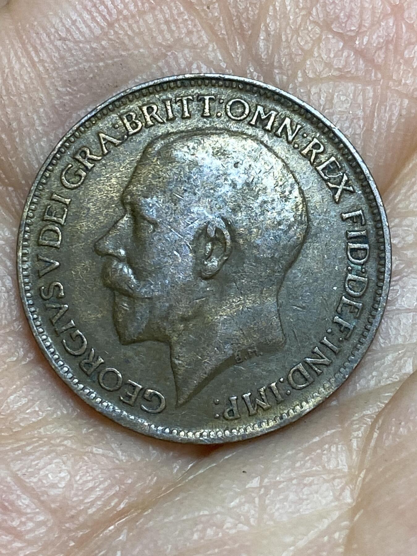 2026年第十五场(总第一百八十四场）外国好品散币场(免佣金) 英国🇬🇧1921年1法新(乔治五世第二版)