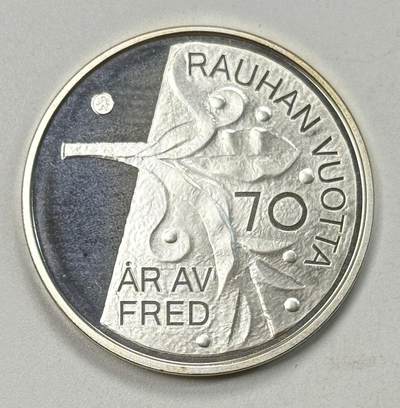 S&S Numismatic世界钱币-拍卖 第119期  - 获奖币*芬兰2015年 欧洲和平70周年 10欧元精制纪念银币 17克925银