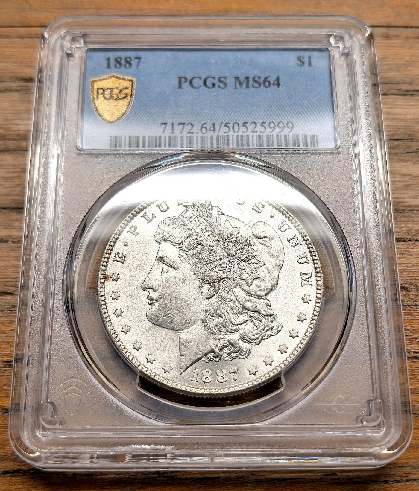 凡希社世界钱币微拍第三百十九期 1887美国摩根壹元大银PCGS-MS64