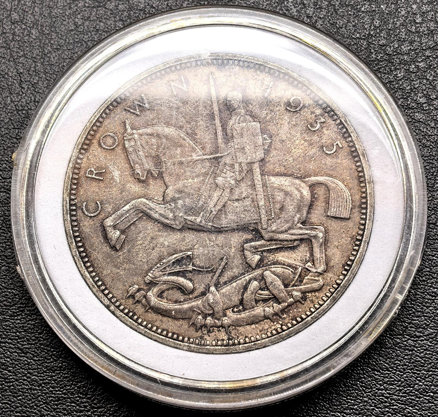 凡希社世界钱币微拍第三百十九期 1935英国木马马剑美品