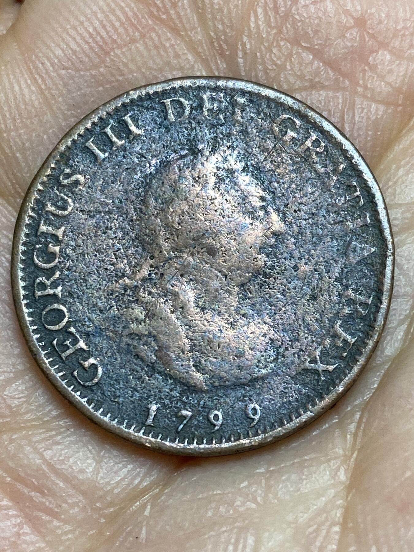 2026年第十五场(总第一百八十四场）外国好品散币场(免佣金) 英国🇬🇧1799年1法新(乔治三世时期)