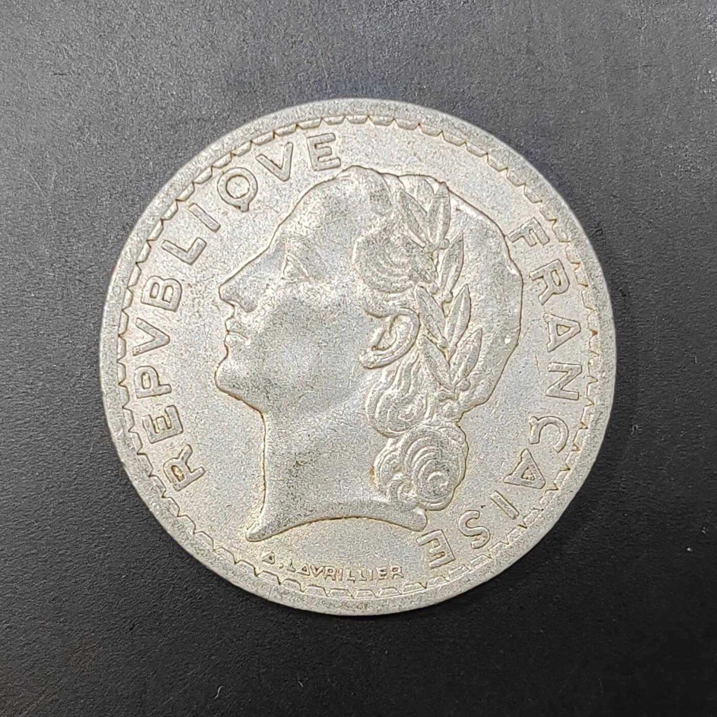 2026C2逸泉钱币C2世界各国纸钞钱币纪念币专场第七场C2 1-420 287法国5法郎硬币