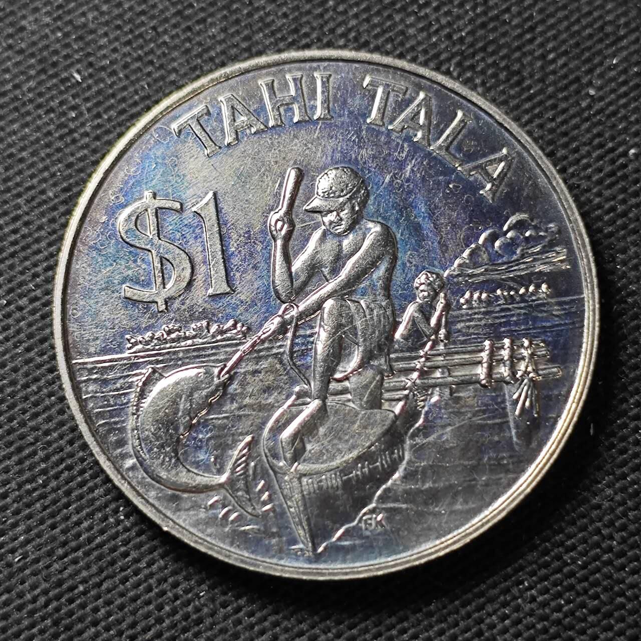 KK钱币收藏小铺  第400期  百期特拍（四拍之四）2月预留时间 周末发货   1982托克劳1元纪念币 发行量仅5千 稀少