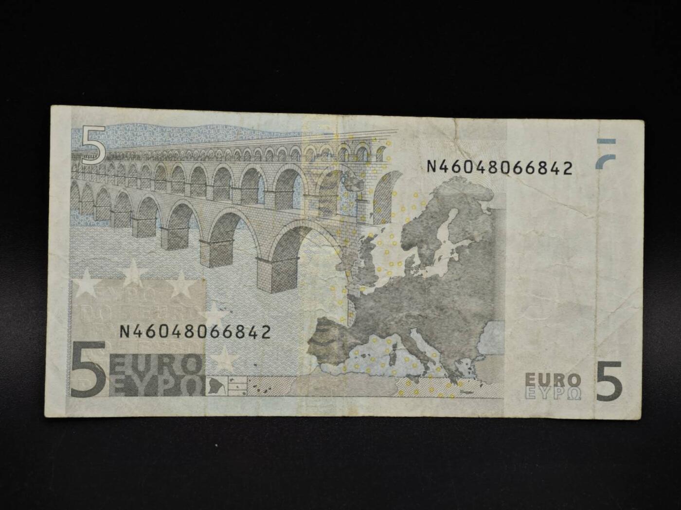 【淘币小摊】实时拍第八百五十四拍   无佣金福利纸币场   满百包邮可预留二周 每周一统一发货   5欧元纸币【有折】