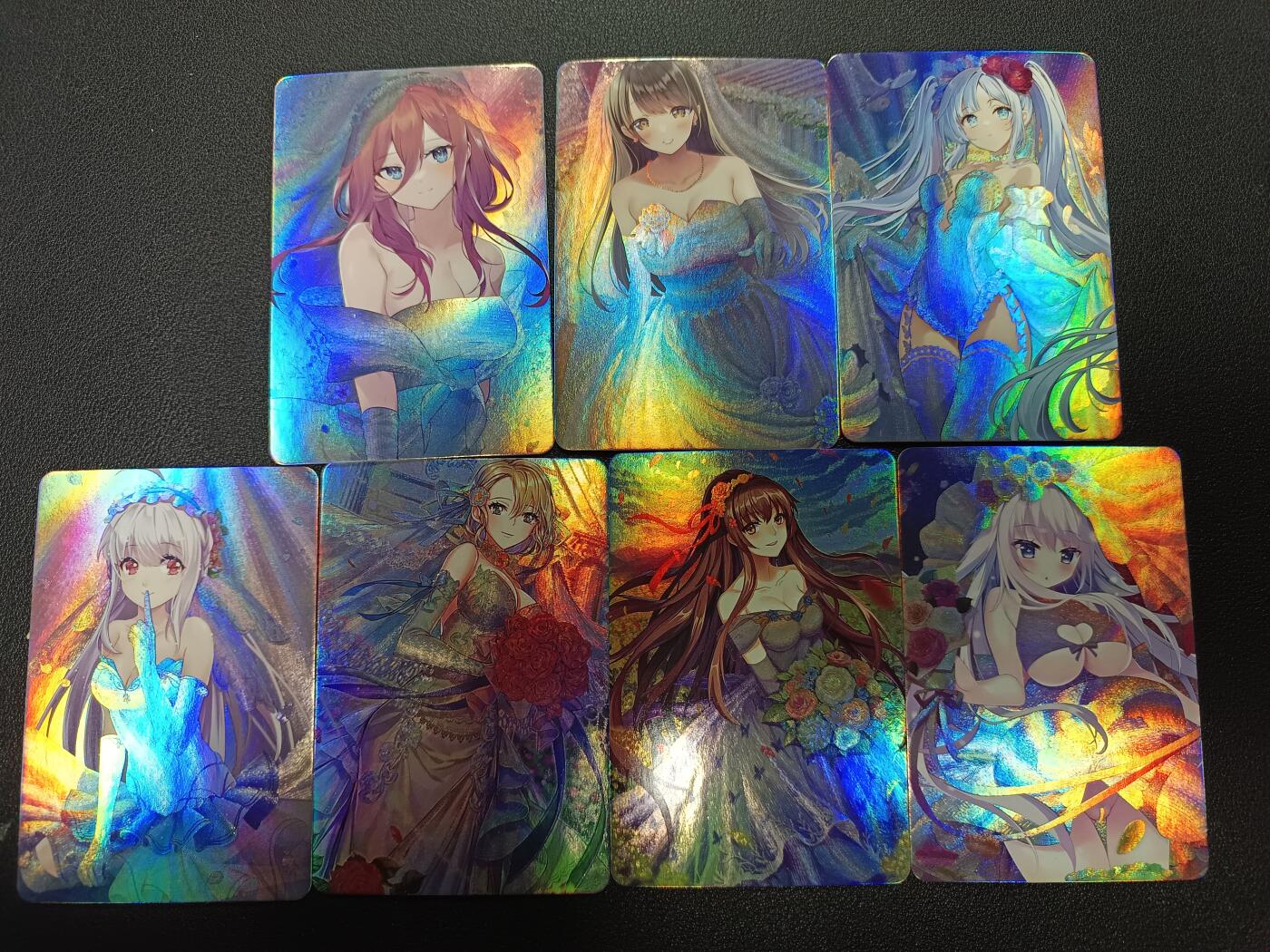 天玑星卡拍第165期《1.26周一截拍》持续收拍收评中 满赠卡需备注 动漫美女 自制卡 彩闪 七张