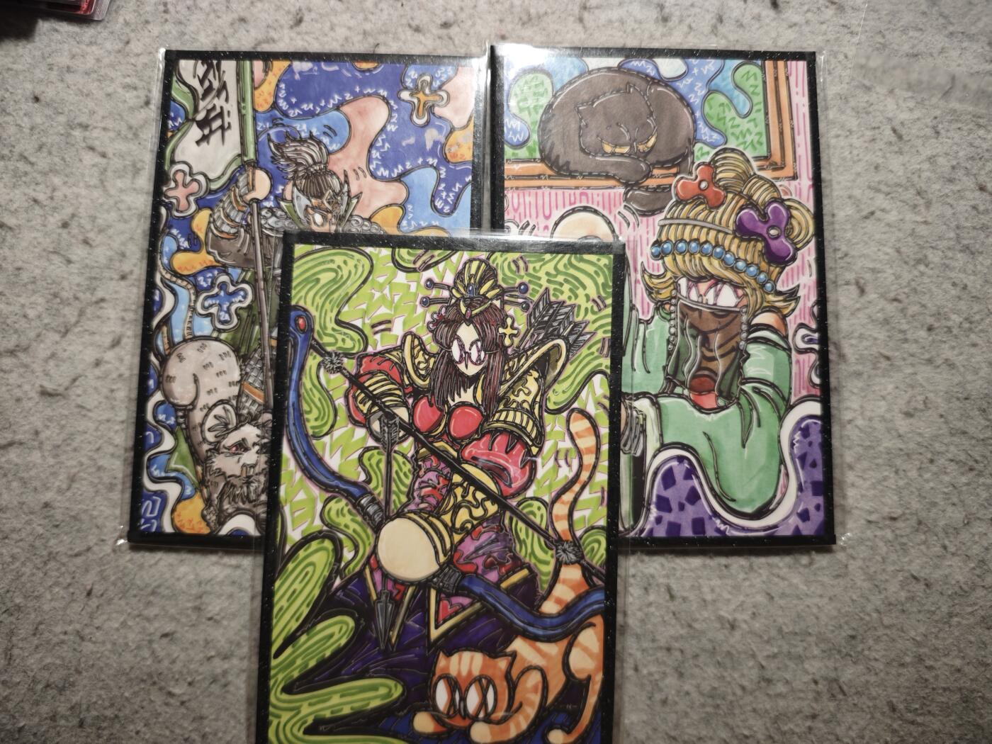 【随心含颖卡拍54期】卡游/集卡社/卡卡沃 抽卡机专场拍卖【无佣金】 歪歪 色纸3张