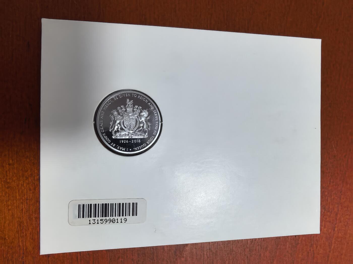 长老汇蛇年精选第九十五场拍卖 2016澳大利亚英国女王诞辰90年纪念银章，卡装，10克500银