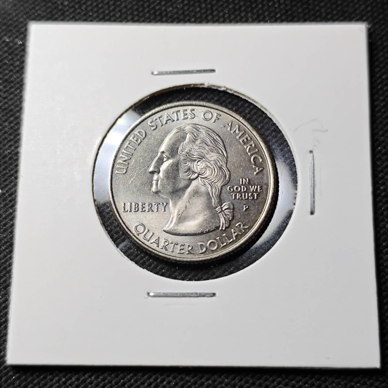 KK钱币收藏小铺  第389期  2月预留时间 周末发货 美国25分纪念币 好品 