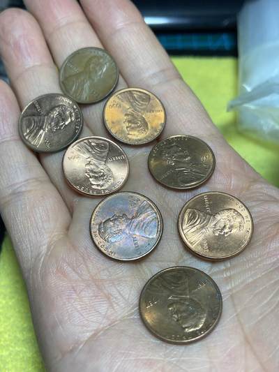 2026年第十五场(总第一百八十四场）外国好品散币场(免佣金) - 带光好品–美国🇺🇸1分8枚：1975年87年90年99年2002年04年06年