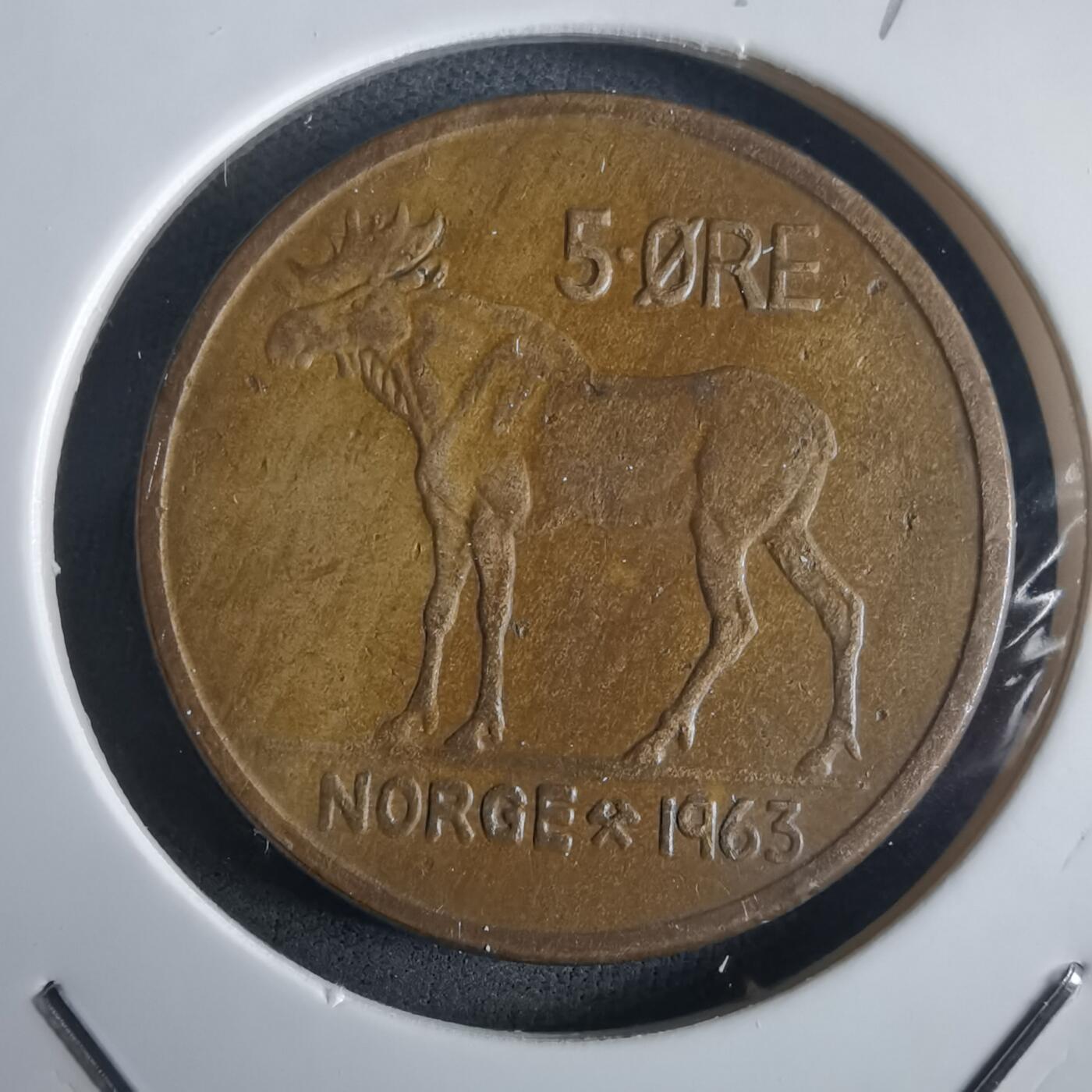 沼泽如烟--第972场 挪威1963年5欧尔