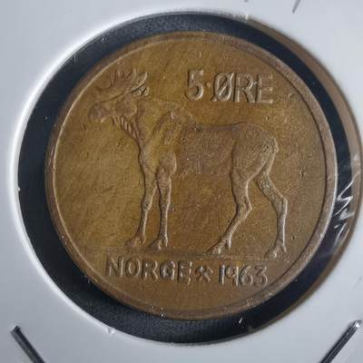 沼泽如烟--第972场 - 挪威1963年5欧尔