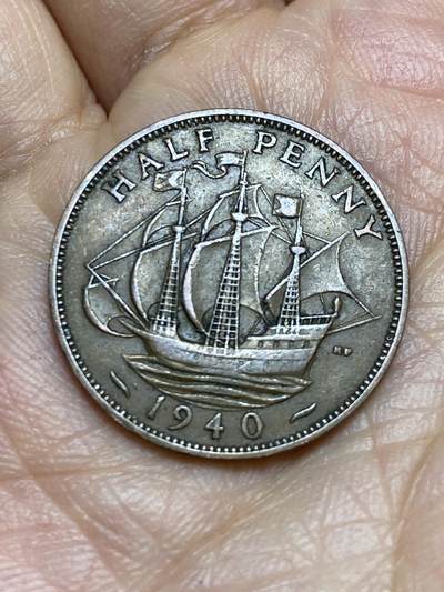 2026年第十五场(总第一百八十四场）外国好品散币场(免佣金) - 英国🇬🇧1940年半便士(乔治六世第一版)