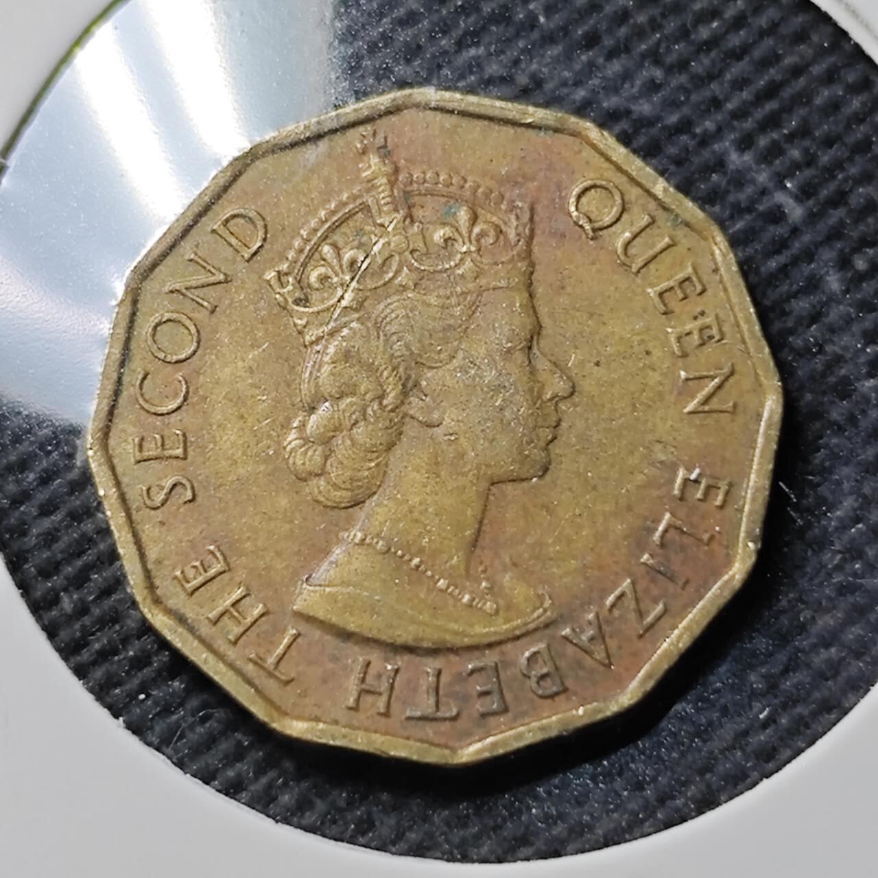 KK钱币收藏小铺  第389期  2月预留时间 周末发货 英属尼日利亚3便士铜币 