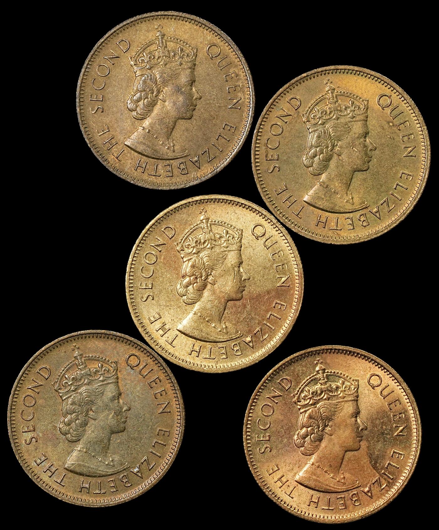 修遠堂世界钱币第102期 1980年香港一毫一组 曾经的名誉品，未流通