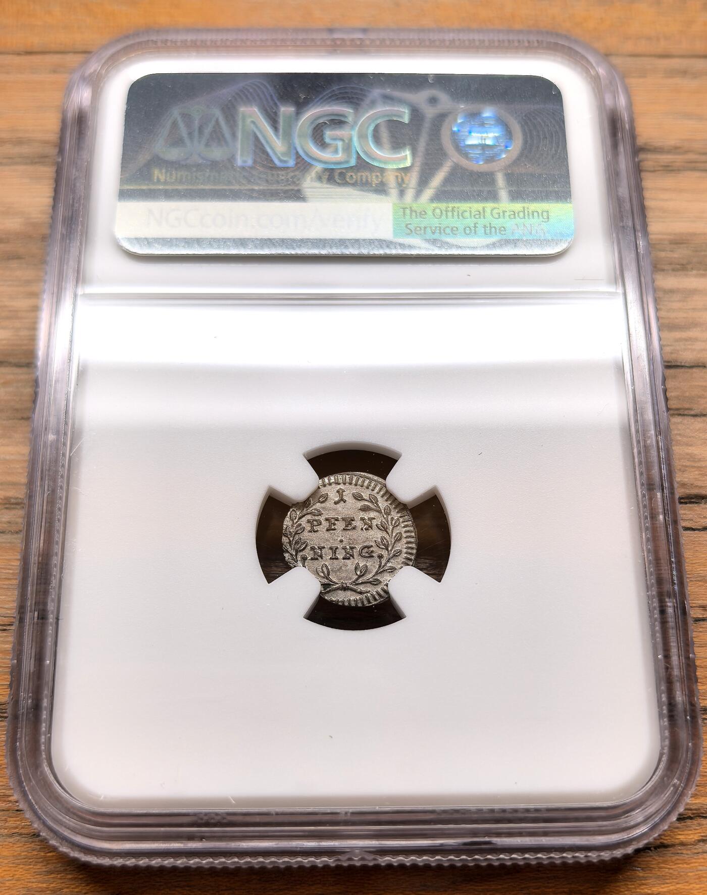 凡希社世界钱币微拍第三百十九期 1759神罗雷根斯堡自由市1芬尼银币NGC-MS64