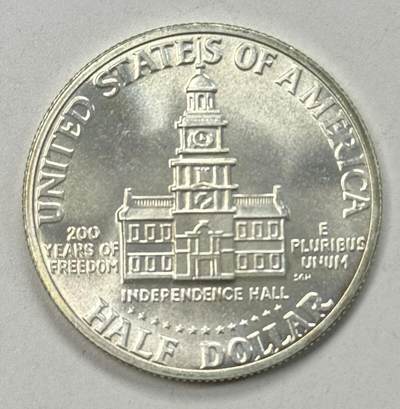 S&S Numismatic世界钱币-拍卖 第119期  - 美国1976年 美国独立宣言二百周年 1/2美元纪念银币 11.5克400银