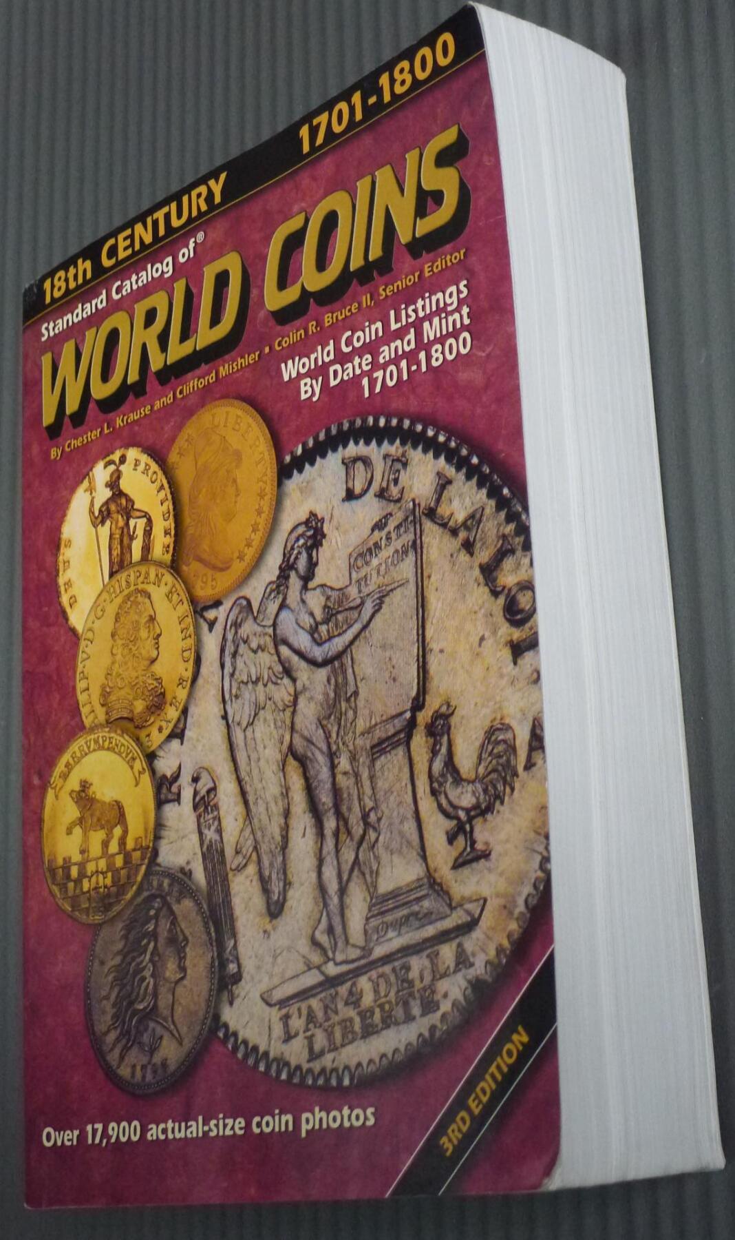 世界钱币章牌书籍专场拍卖01.25 世界硬币目录1701--1800