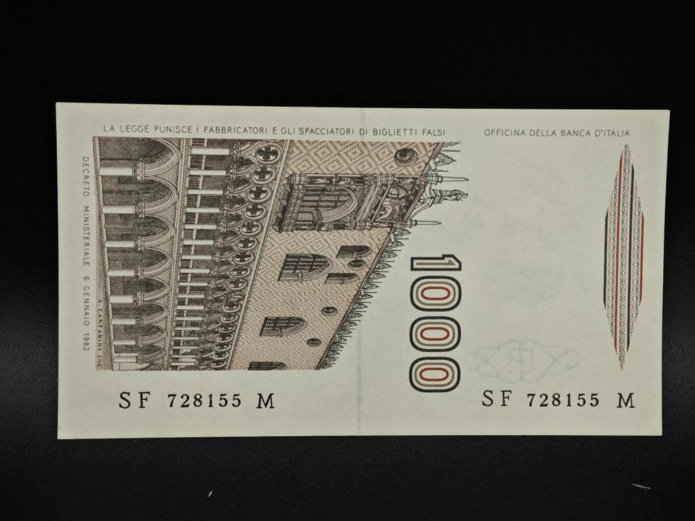 【淘币小摊】实时拍第八百五十四拍   无佣金福利纸币场   满百包邮可预留二周 每周一统一发货   意大利1000里拉纸币