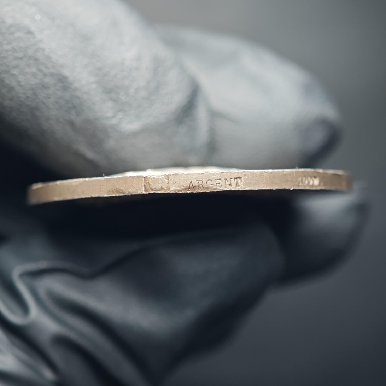 金瓯小拍第三期 古今币章 银价专场 法国萨尔特省农业协会银章 重20.2克直径36.8mm 边铭丰饶角ARGENT100