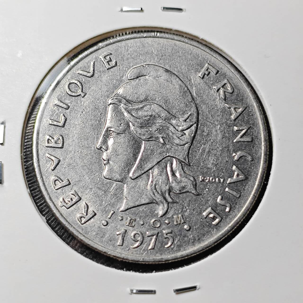 KK钱币收藏小铺  第389期  2月预留时间 周末发货  法属波利尼西亚50法郎