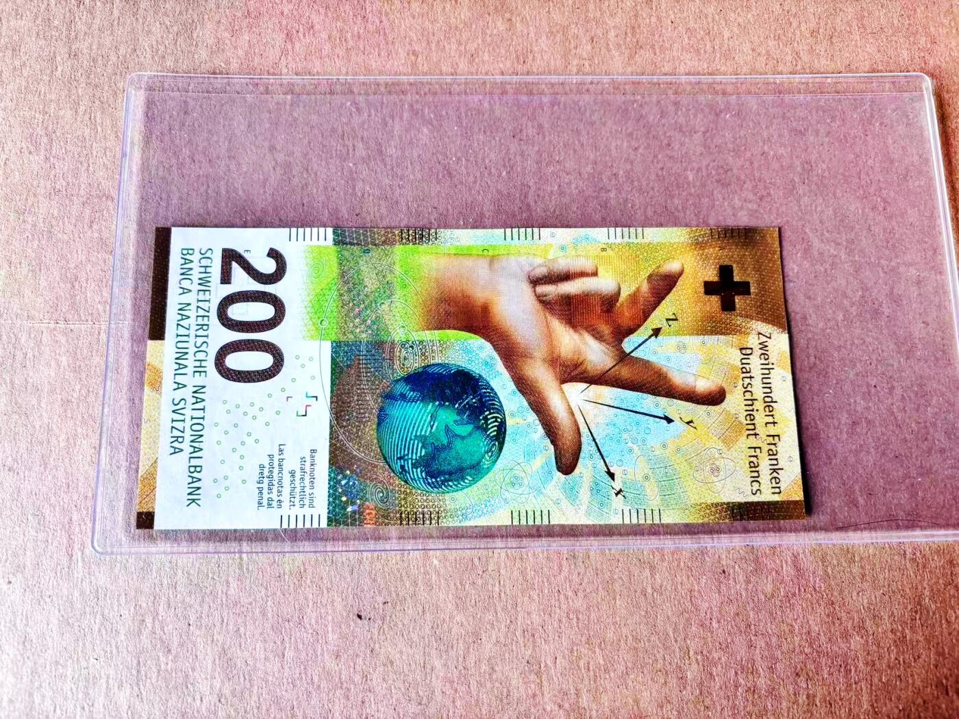 【Blue Auction】世界纸币精拍第779期——18级TOP拍卖/信誉/品质/专业/高效💫 【无47】瑞士 2016年200法郎 全新UNC