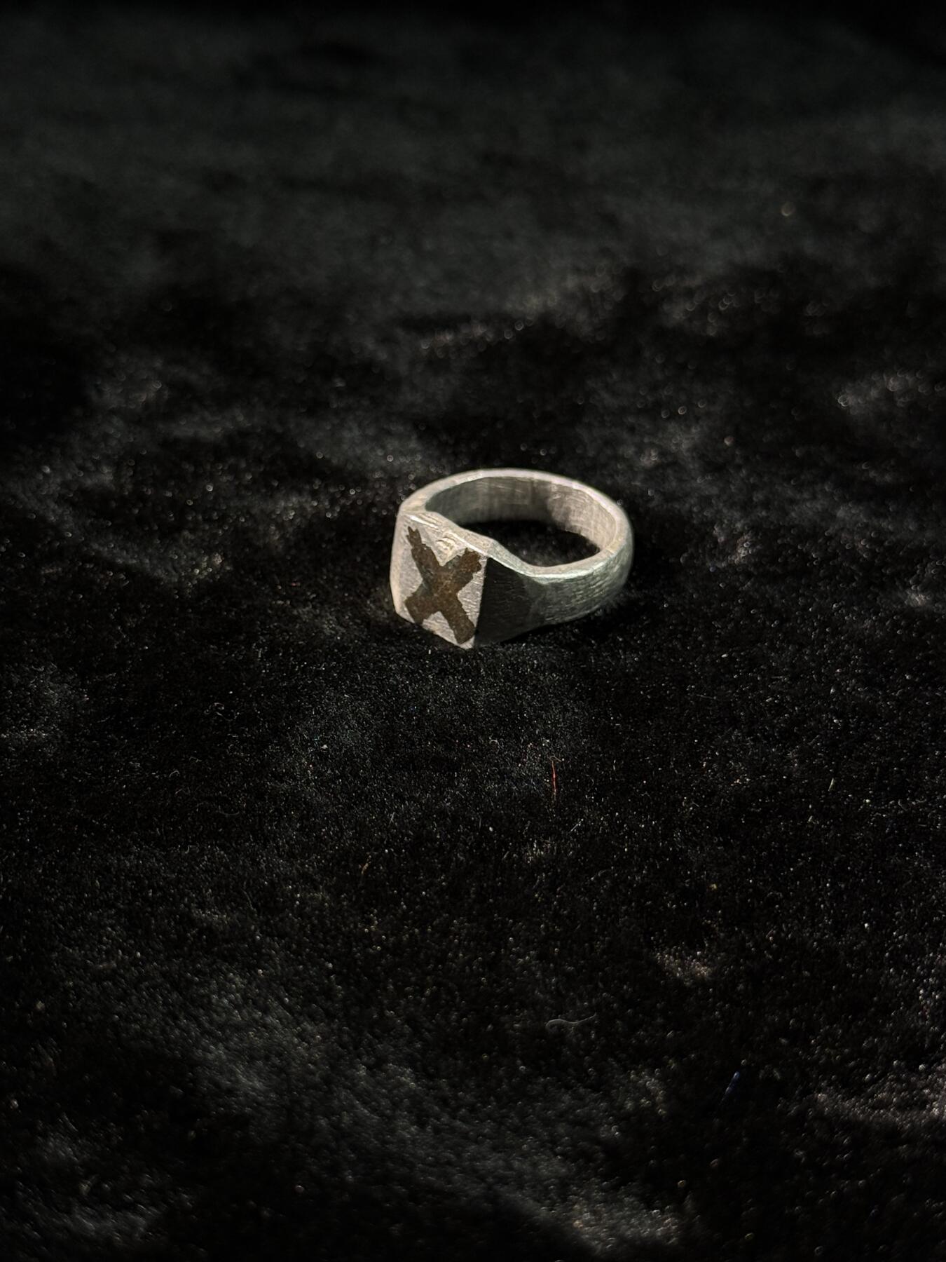 戎马世界章牌大赏第110期 芬兰 战时海岸炮兵战壕艺术戒指 飞机铝材手工制作