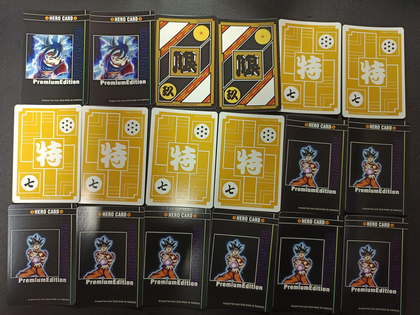 天玑星卡拍第165期《1.26周一截拍》持续收拍收评中 满赠卡需备注 七龙珠 格子闪 自制卡 18张