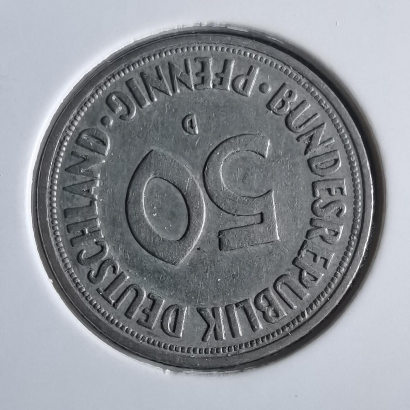 沼泽如烟--第972场 德国1950年50芬尼