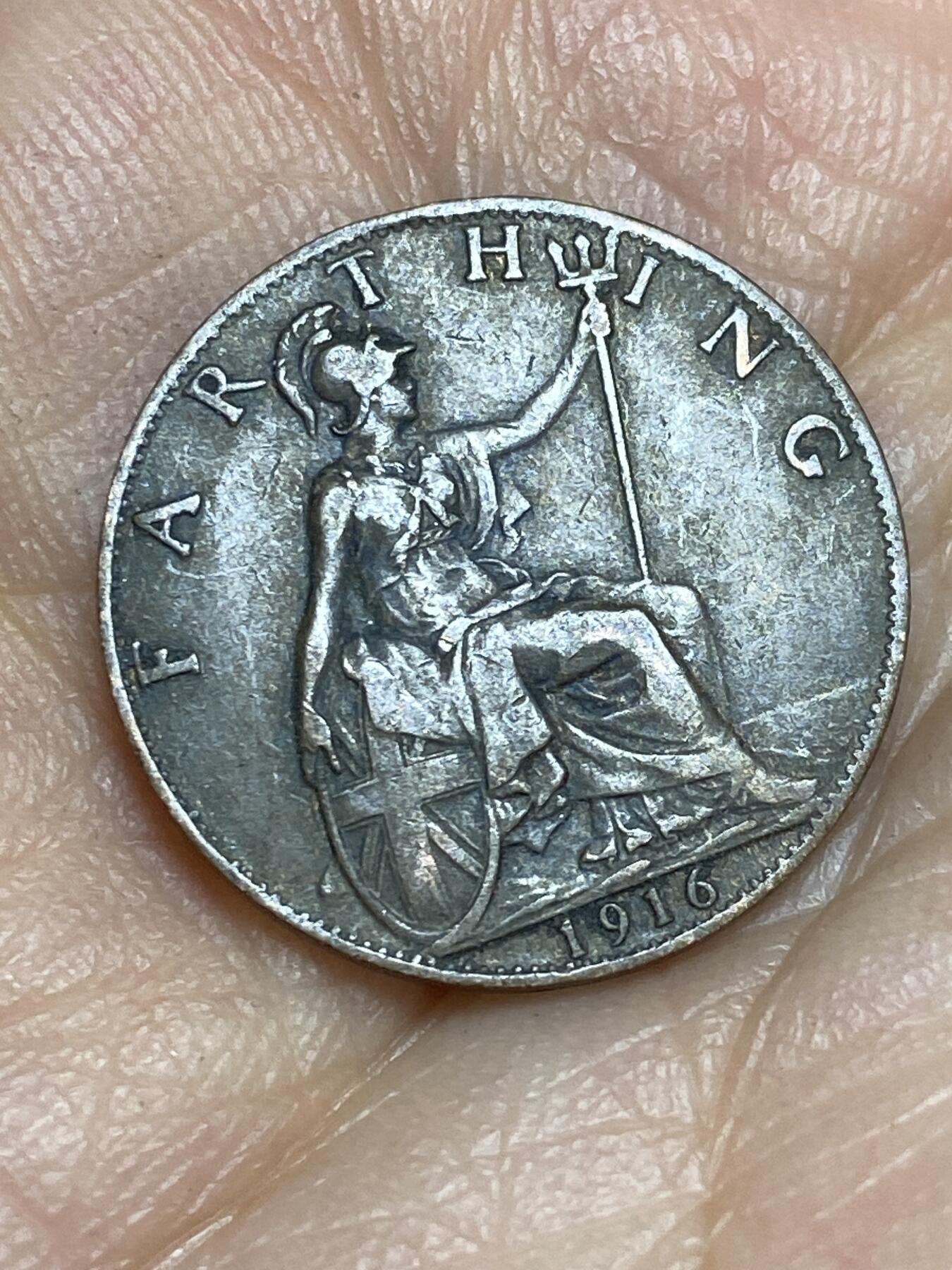 2026年第十五场(总第一百八十四场）外国好品散币场(免佣金) 英国🇬🇧1916年1法新(乔治五世第一版)