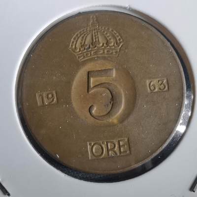 沼泽如烟--第973场 - 瑞典1963年5欧尔