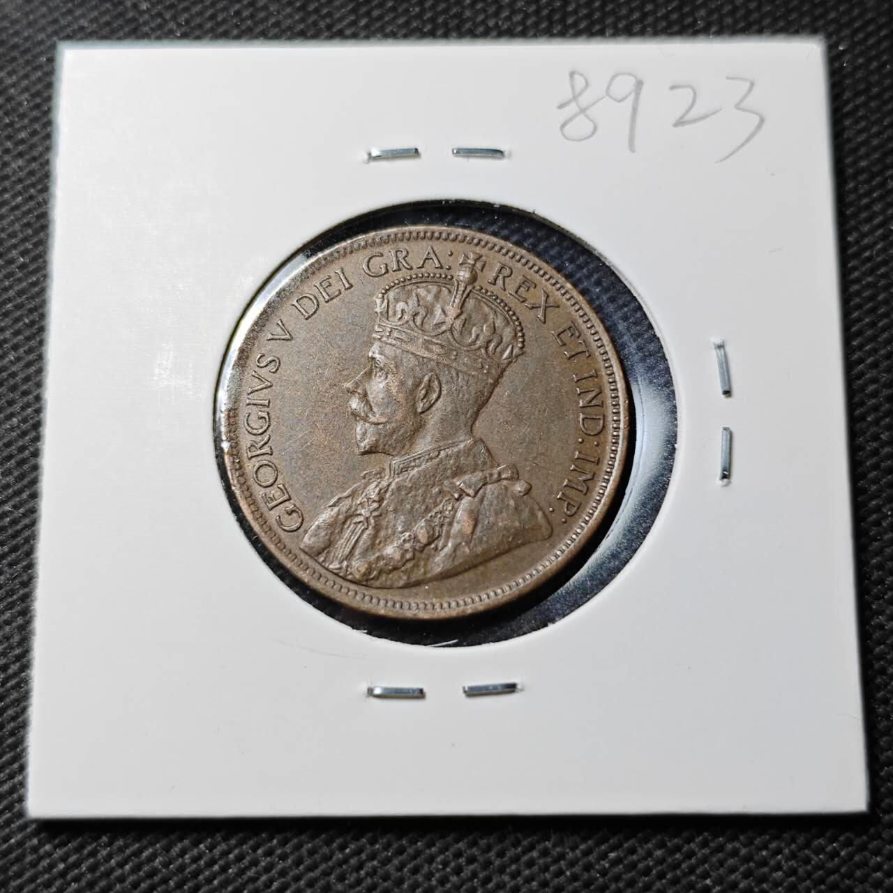 KK钱币收藏小铺  第389期  2月预留时间 周末发货 英属加拿大1分铜币 