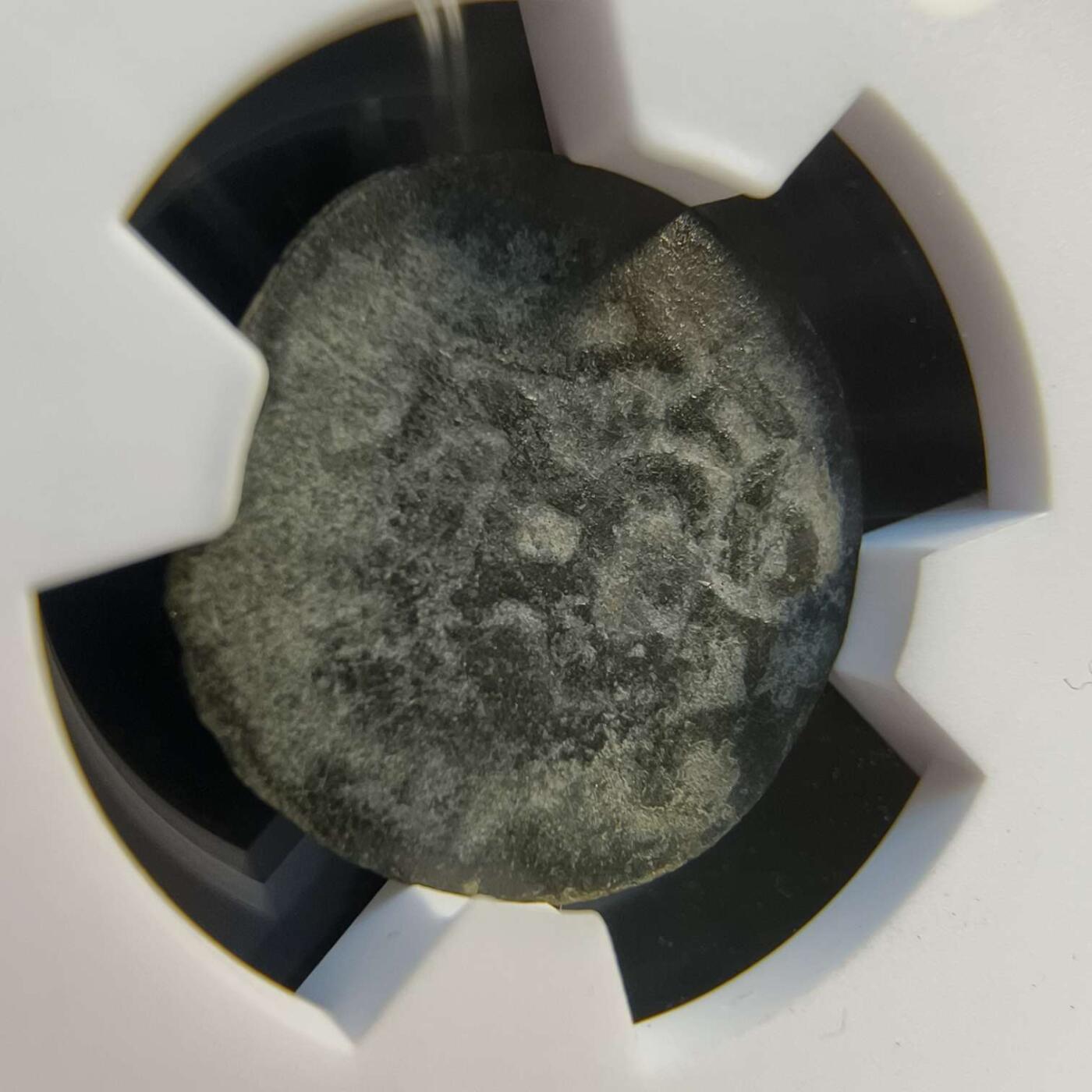 七河·世界币章矿标杂件每周小拍（总第35期）（本场周二结标） （5）k624 大唐西域粟特币 昭武九姓·石国 贝纳坎城铜币 华夏评级F15