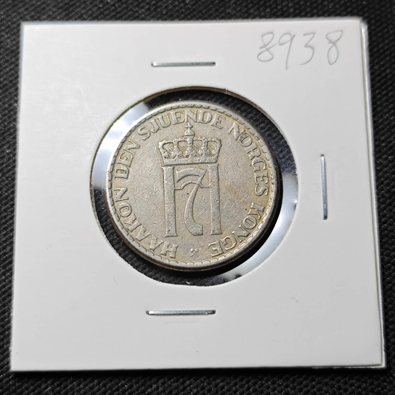 KK钱币收藏小铺  第389期  2月预留时间 周末发货  1954挪威1克朗