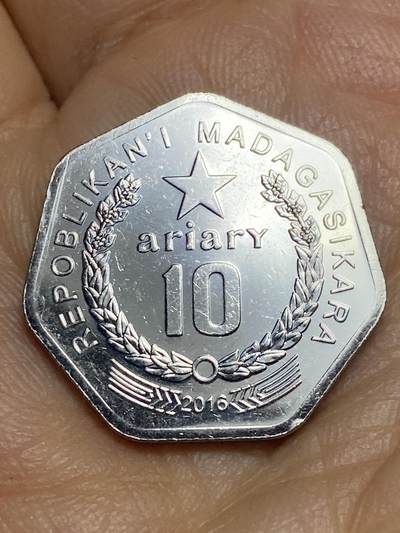 2026年第十五场(总第一百八十四场）外国好品散币场(免佣金) - 马达加斯加🇲🇬2016年10法郎