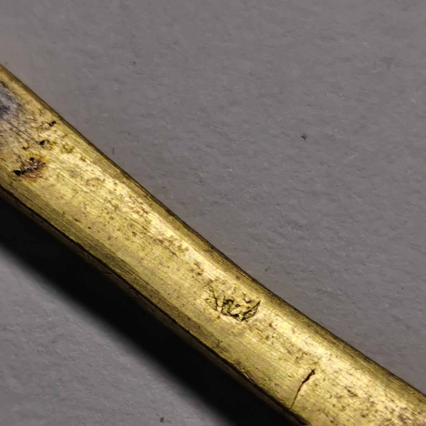 杂件专场96期 清代鎏金蝶恋花纹发簪