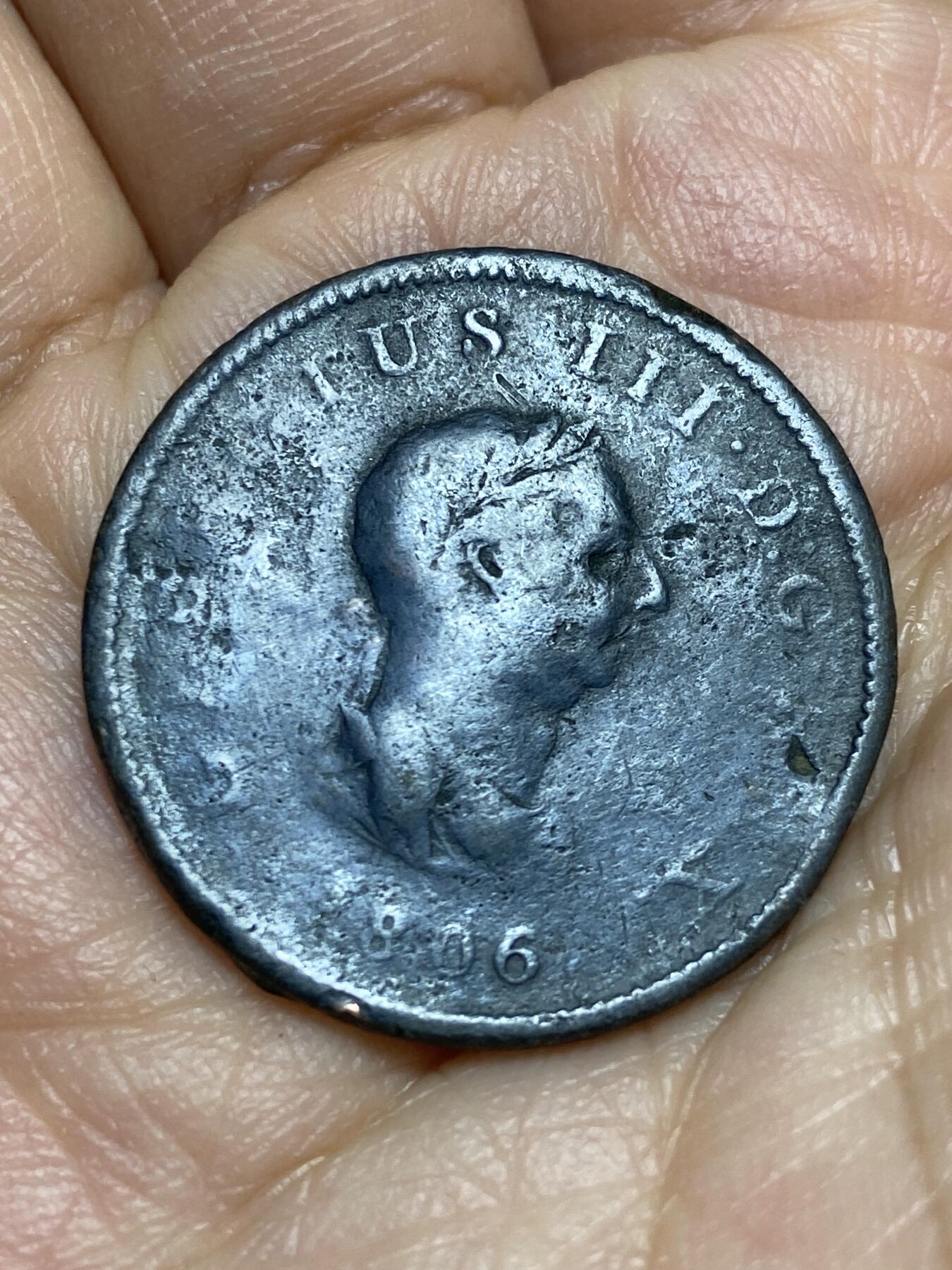 2026年第十五场(总第一百八十四场）外国好品散币场(免佣金) 英国🇬🇧1806年1/2便士(乔治三世时期)