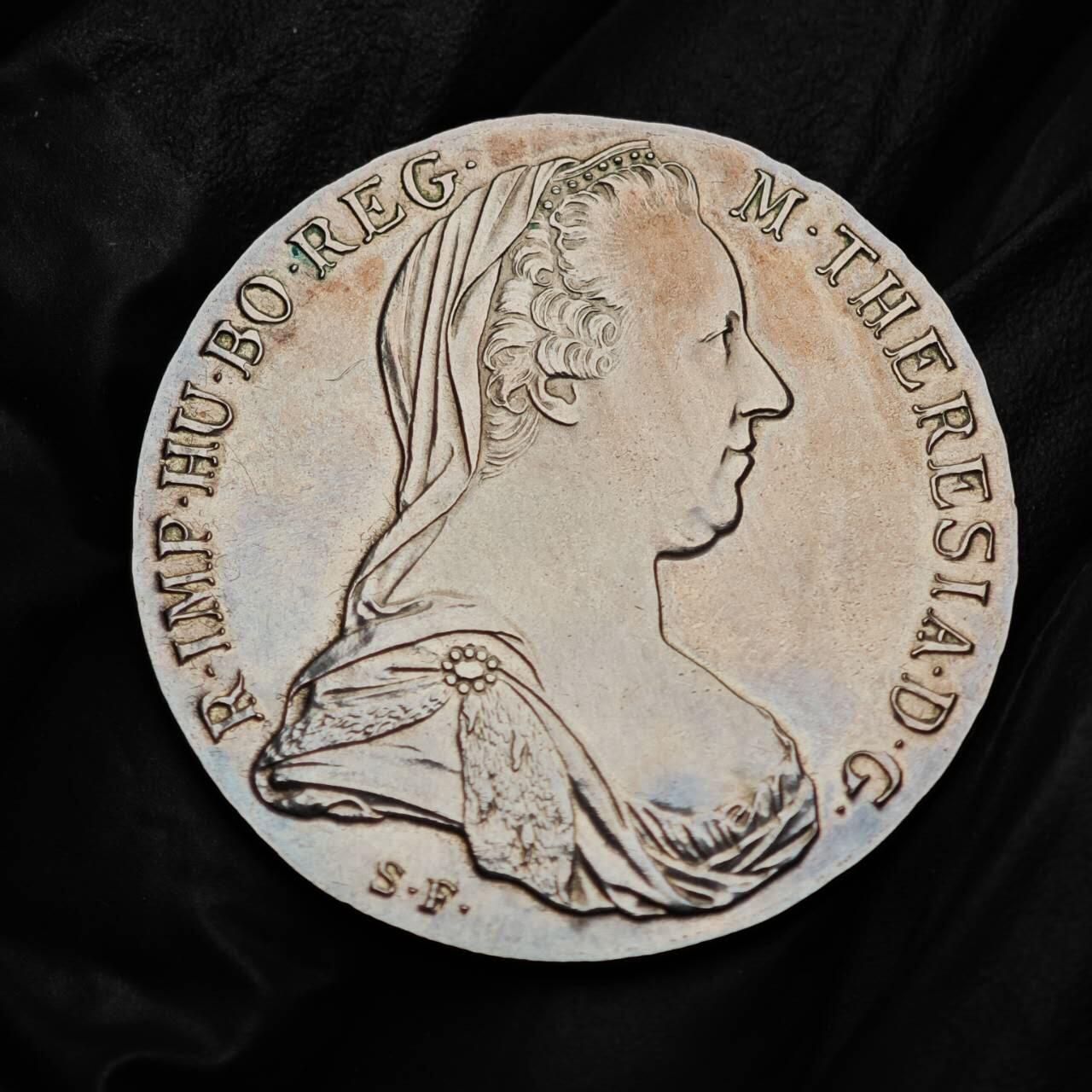 金瓯小拍第三期 古今币章 银价专场 奥地利特蕾莎大奶妈银币 后铸 重28.0克直径40.4mm