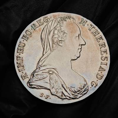 金瓯小拍第三期 古今币章 银价专场 - 奥地利特蕾莎大奶妈银币 后铸 重28.0克直径40.4mm