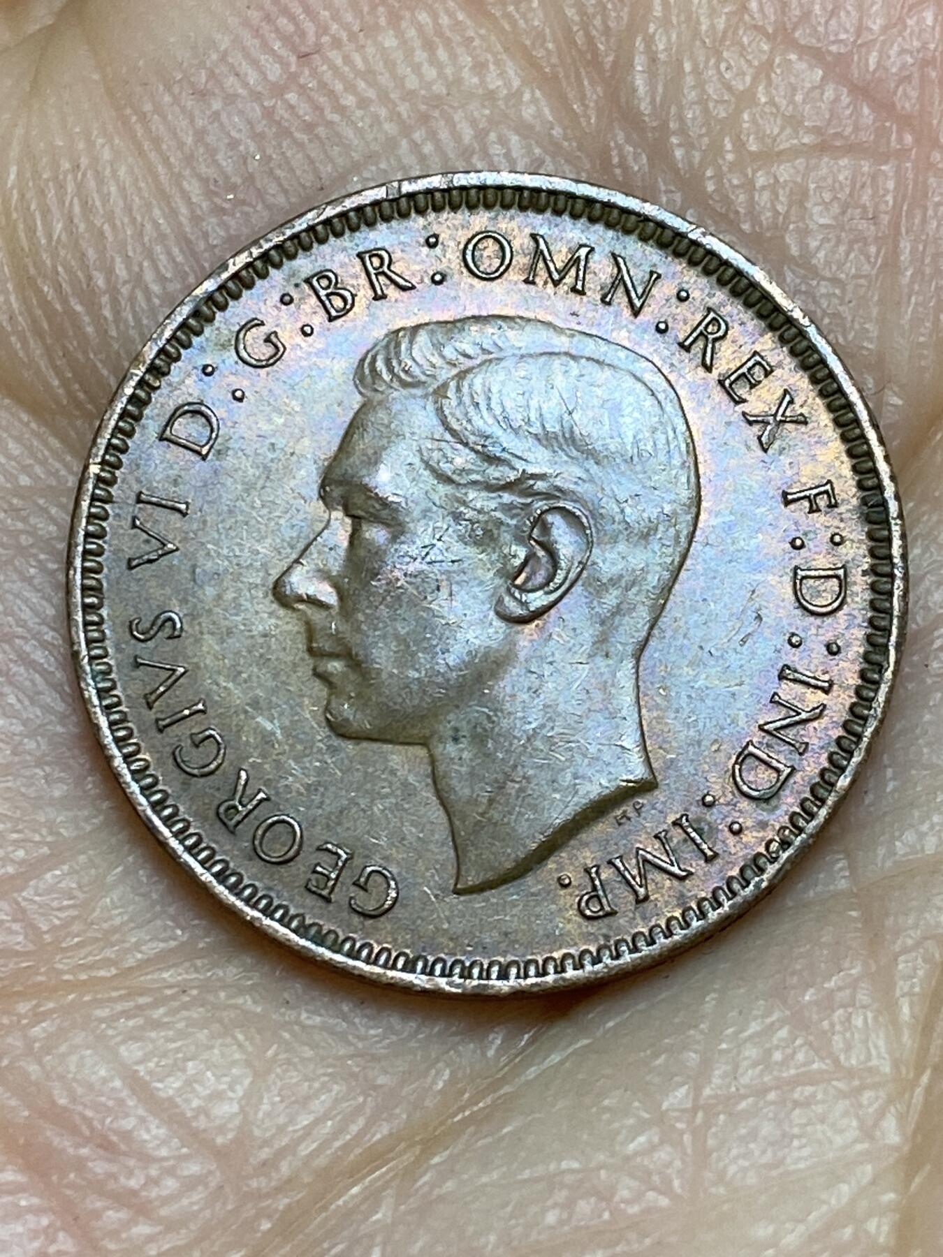 2026年第十五场(总第一百八十四场）外国好品散币场(免佣金) 带光好品–英国🇬🇧1944年1法新(乔治六世第一版)