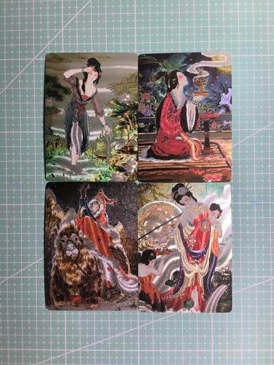 第20期  2026马年祝大家 身体健康 万事如意 (持续收拍品中…) - 【浮雕折光】焱卡文化×雕仙《四大美女》4张