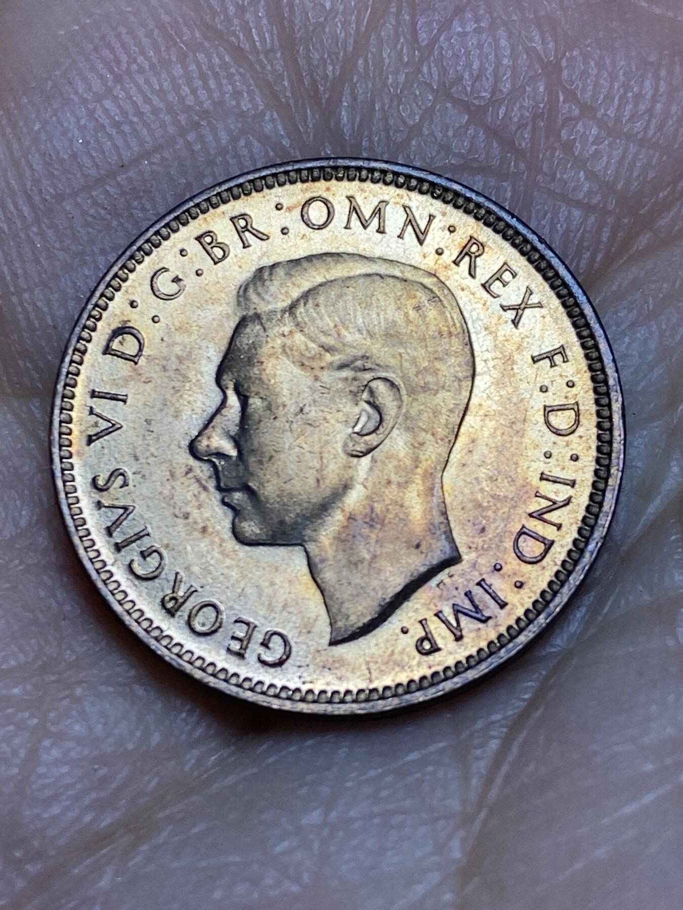 2026年第十五场(总第一百八十四场）外国好品散币场(免佣金) 原光好品–英国🇬🇧1943年1法新(乔治六世第一版)