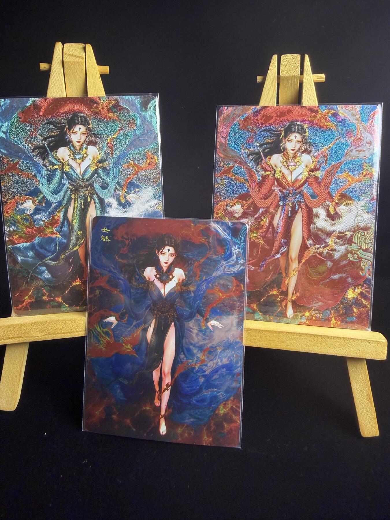 奇点新卡 无佣金 不寄存 不收拍   主攻奇点（有大佬赞助）需要多宫大佬请私聊 部分卡牌设有底价（不想玩的那么累，即使有底价也会比市场价便宜的多，懂的自然懂） 拒绝小号抬价 大家放心拍 所有拍品部分套有卡膜 部分卡牌多宫 自制卡牌 不包厂瑕 放大镜 品控 勿拍 流拍商品会循环 感谢大家支持 留个关注 不定时上新 谢谢 奇点卡牌 宗rich玄灵谱 女魃三工艺